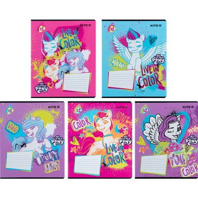 Тетрадь 12 листов, линия My Little Pony