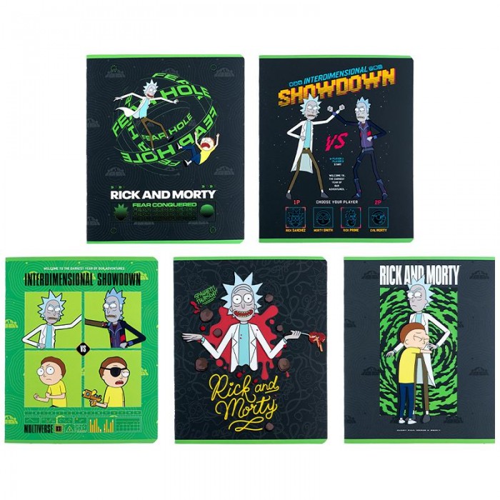 Зошит 24 аркуша, лінія Rick and Morty