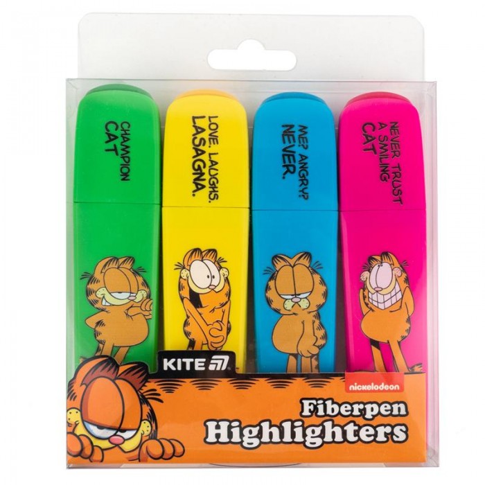 Набір текст-маркерів Highlighter Garfield (4 кольори)