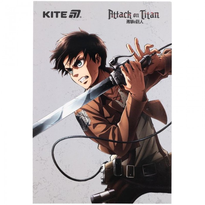 Блокнот-планшет Attack on Titan, клітинка, А5, 50арк.