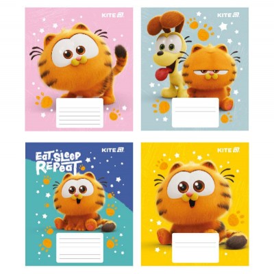 Зошит 12 аркушів, коса лінія Garfield