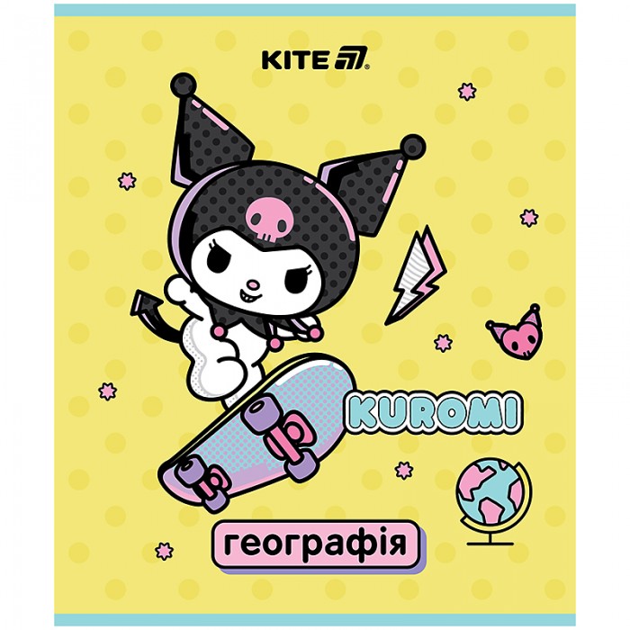 Зошит предметний Kuromi, географія, клітинка, 48арк.