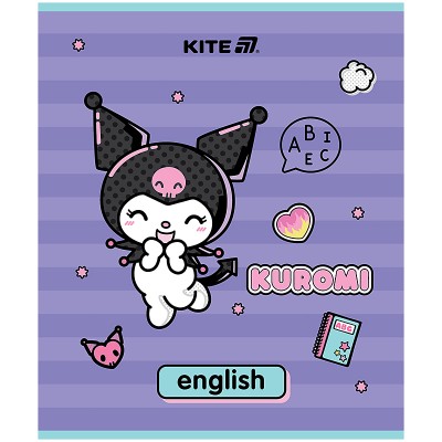 Зошит предметний Kuromi, англійська мова, лінія, 48арк.