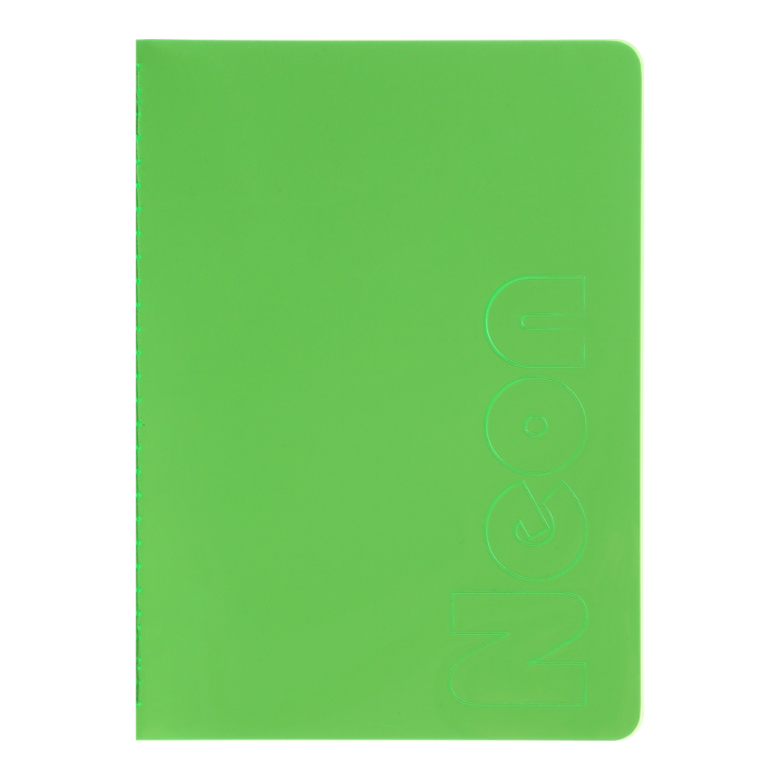 Книга записна Neon А5, 80 аркушів (клітинка) зелений