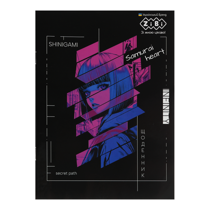 Щоденник шкільний Anime А5, 40арк. м'яка обкладинка, УФ-лак 