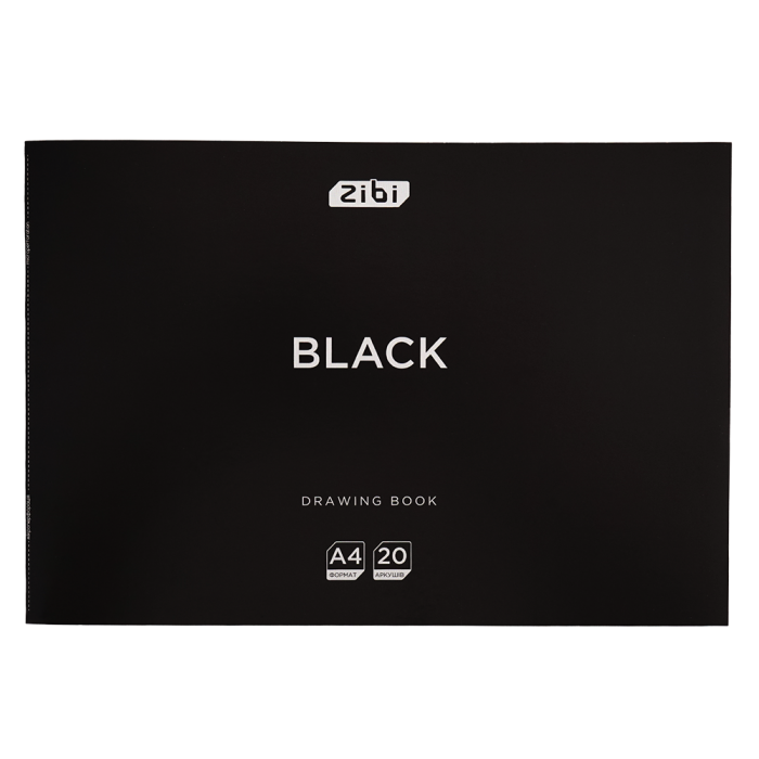 Альбом для рисования Black (20 листов) А4 ZB.1423-01