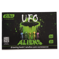 Альбом для рисования UFO (20 листов) зеленый А4 ZB.1423-04