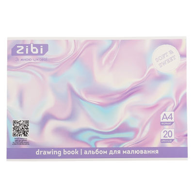 Альбом для рисования Texture (20 листов) лавандовый А4 ZB.1423-39