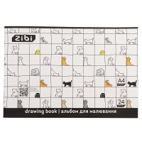 Альбом для малювання Cute Cats (24 аркушів) А4 ZB.1424-12