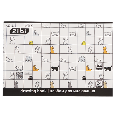 Альбом для рисования Cute Cats (24 листов) А4 ZB.1424-12
