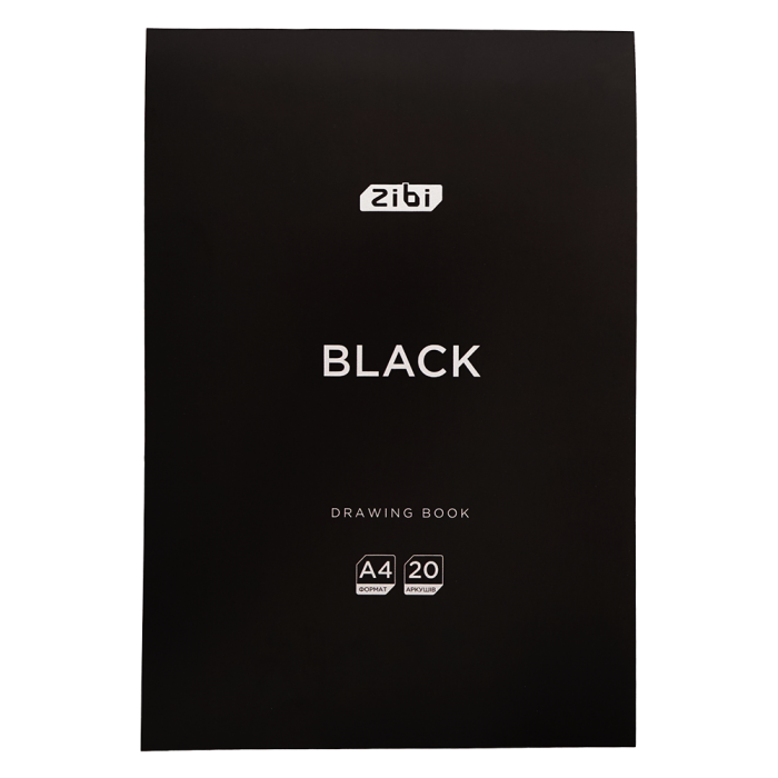 Альбом для рисования-планшет Black (20 листов) А5 ZB.1465-01