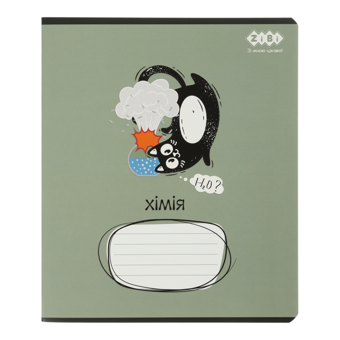 Зошит предметний Crazy Cat хімія, клітинка, 48арк. 