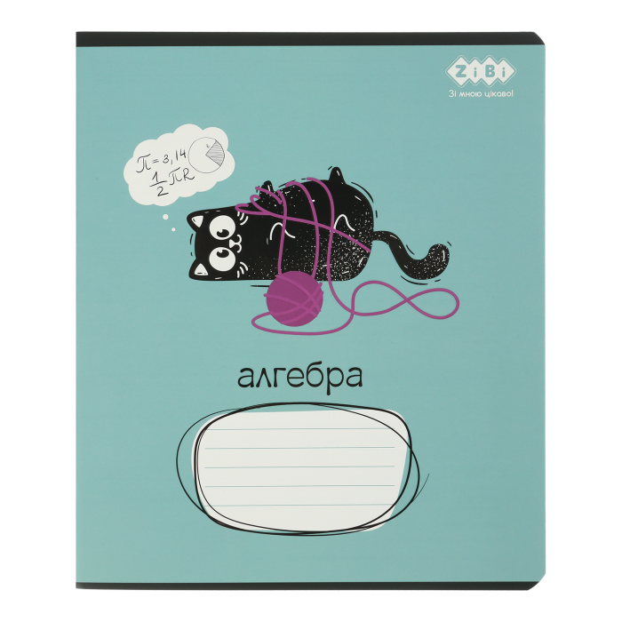 Зошит предметний Crazy Cat алгебра, клітинка, 48арк. 