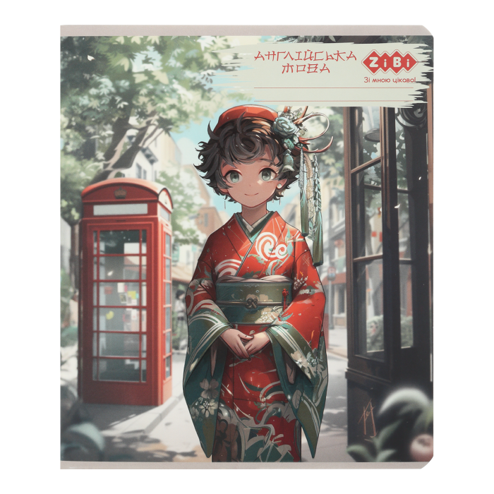 Зошит предметний Anime англійська мова, клітинка, 48арк.