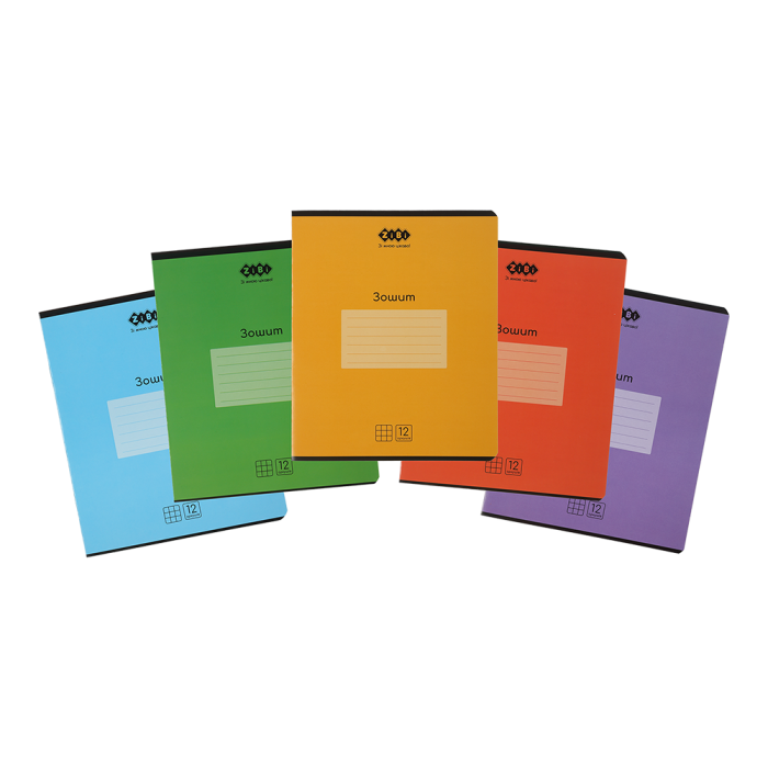 Зошит 12 аркушів, клітинка Monochrome