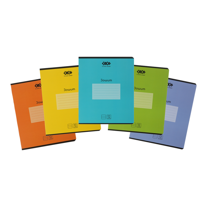 Тетрадь 12 листов, линия Monochrome