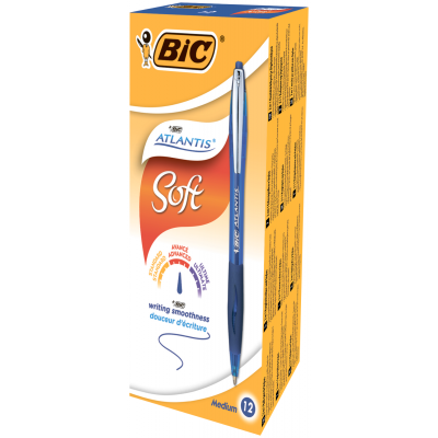 Ручка кулькова автоматична Atlantis (синій) 