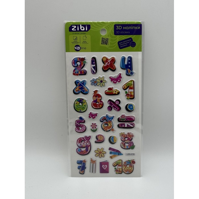 Наліпки 3D Лічба, літо KIDS Line