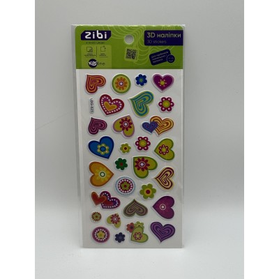 Наліпки 3D Сердечки KIDS Line