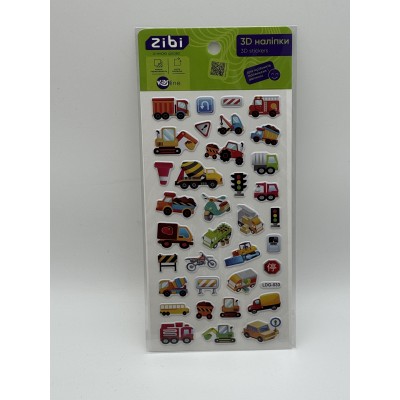 Наліпки 3D Вантажівочки KIDS Line
