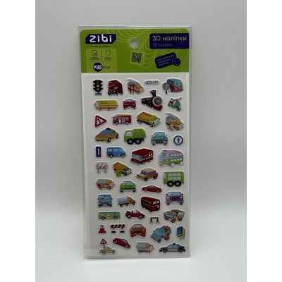 Наліпки 3D Міський транспорт KIDS Line