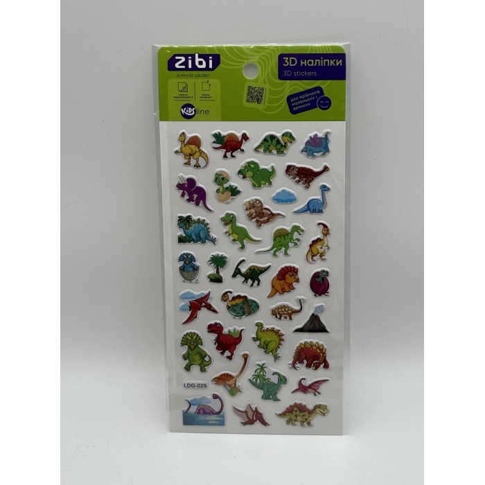 Наліпки 3D Динозаври KIDS Line
