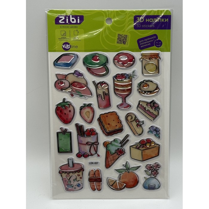 Наліпки 3D Смаколики KIDS Line