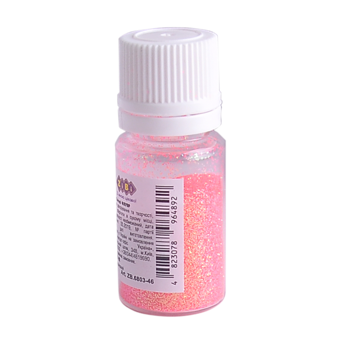 Блискітки (глітер) Флуоресцентні, персиковий 5г