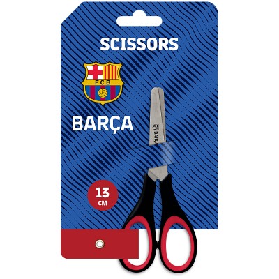 Ножницы детские с резиновыми вставками FC Barcelona 15см