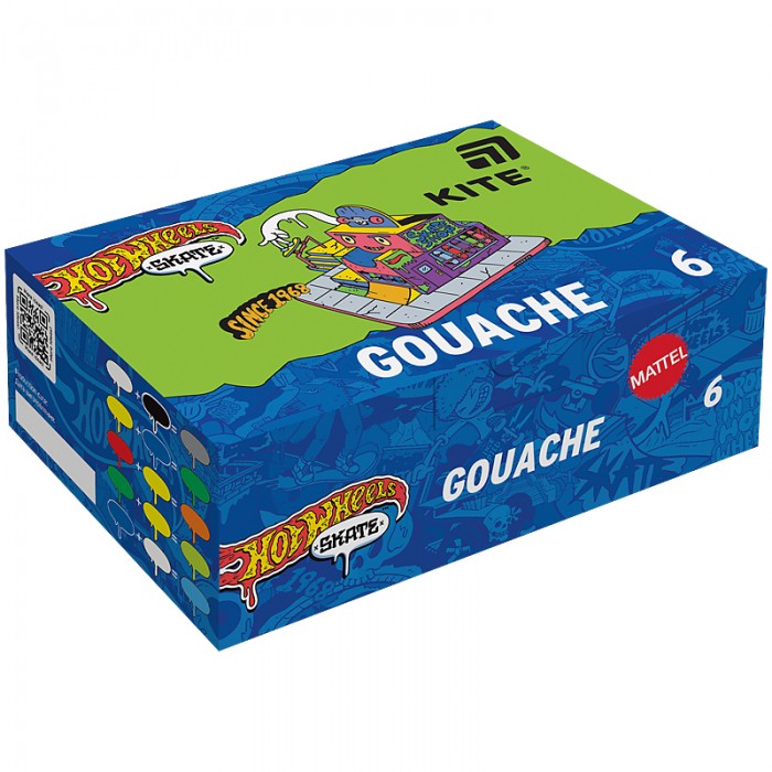 Гуашь Hot Wheels Skate (6 цветов) hw25-062