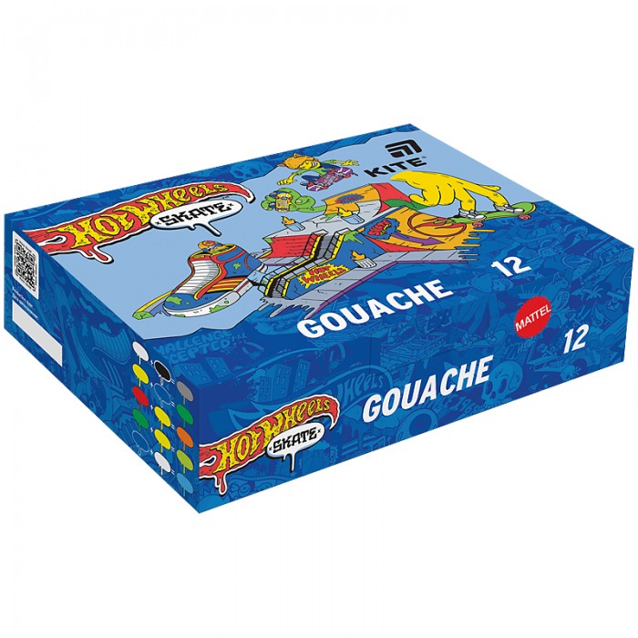 Гуашь Hot Wheels (12 цветов) hw25-063