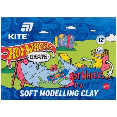 Пластилин восковый Hot Wheels 240г (12 цветов)