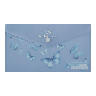 Папка-конверт на кнопке DL Arabeski (синий электрик) BM.3952-45