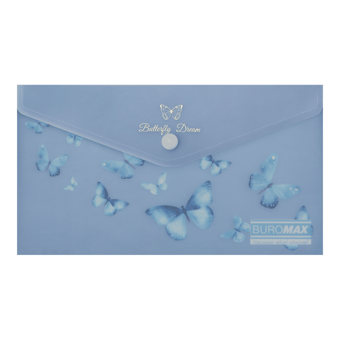 Папка-конверт на кнопці DL Arabeski (синій електрик) BM.3952-45