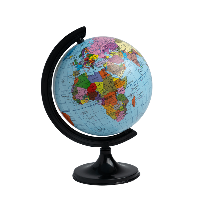 Глобус 110мм. політичний (укр.)