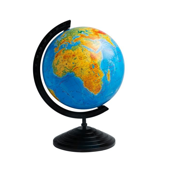 Глобус 160мм. фізичний (укр.)