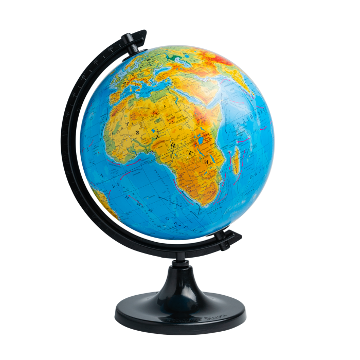 Глобус 260мм. физический (укр.)