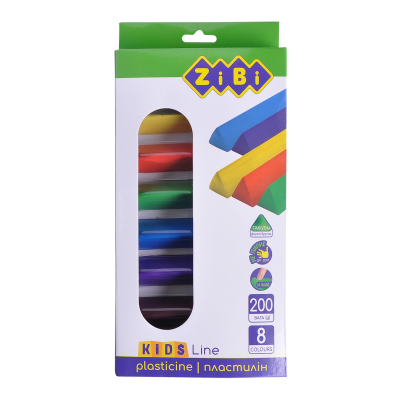 Пластилін (8 кольорів) 200г. Kids Line ZB.6226