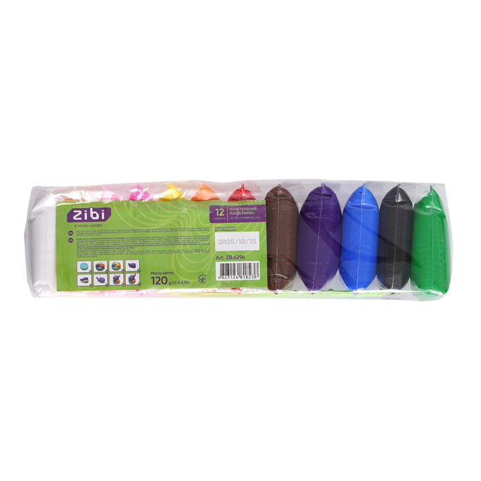 Пластилін повітряний для ліплення KIDS Line 12шт