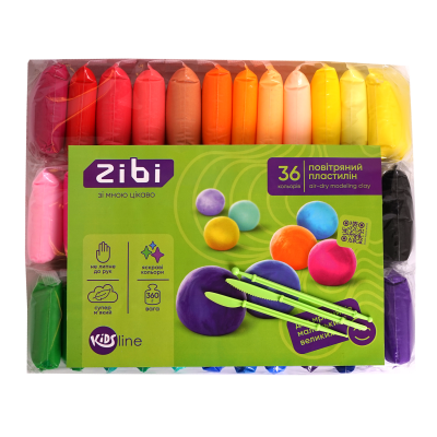 Пластилін повітряний для ліплення KIDS Line 36шт