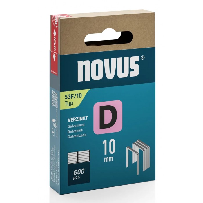 Скоби пласкі D53F, 10мм (600шт)