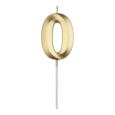 Свічка в формі цифри 0 