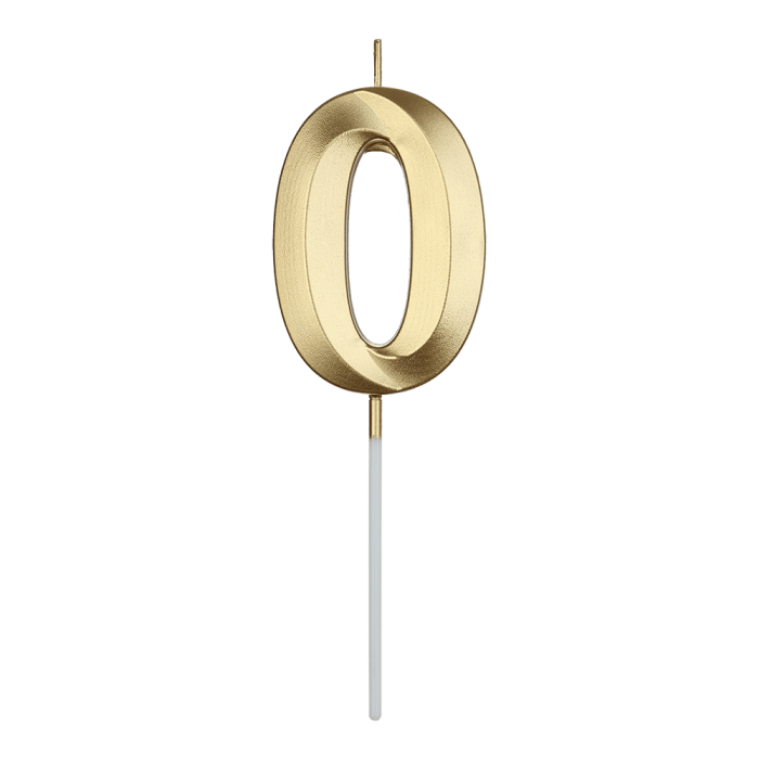 Свічка в формі цифри 0 