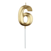Свічка в формі цифри 6