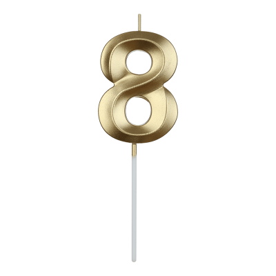 Свічка в формі цифри 8