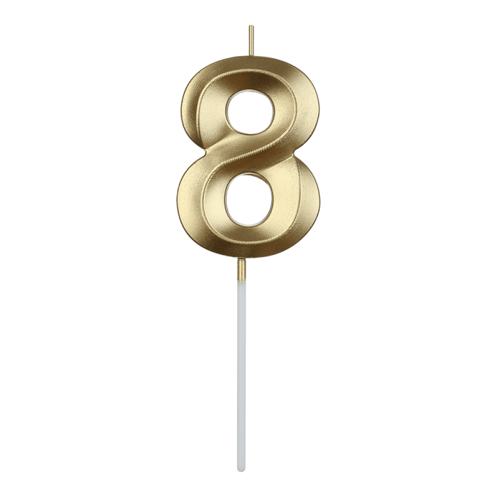 Свічка в формі цифри 8
