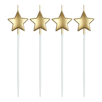 Свічки в наборі Зірка (золотий)