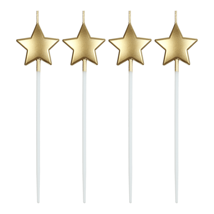 Свічки в наборі Зірка (золотий)