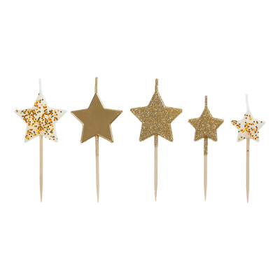 Свічки в наборі Зірка (золотий)