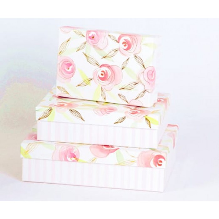 Набір коробок 3шт. (вкладені 1в1) тиснення фольгою BM.233332